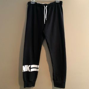PINK Black Jogger Sweatpants